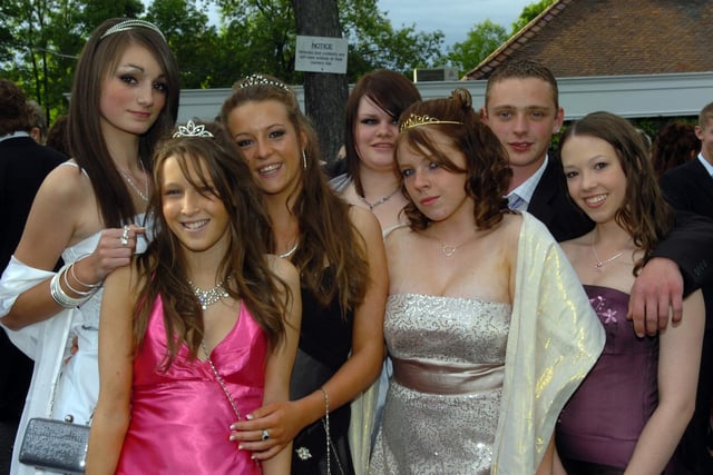 Ready to party at the 2008 Our Lady's High School leavers prom