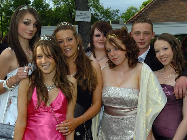 Ready to party at the 2008 Our Lady's High School leavers prom