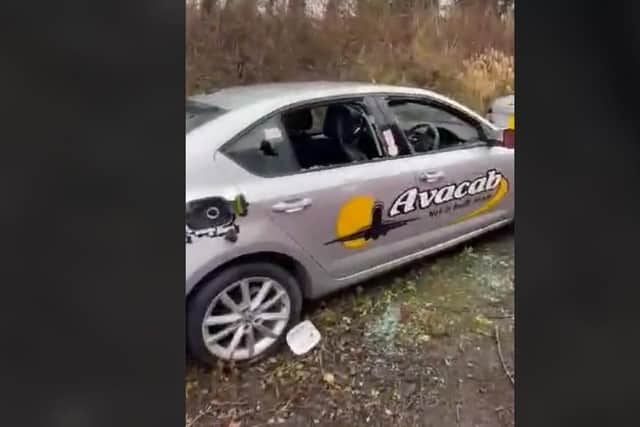 Two 14-year-old boys have been arrested after a £150,000 vandalism spree at Avacab's taxi yard in Mos Side, Leyland on Thursday, February 16