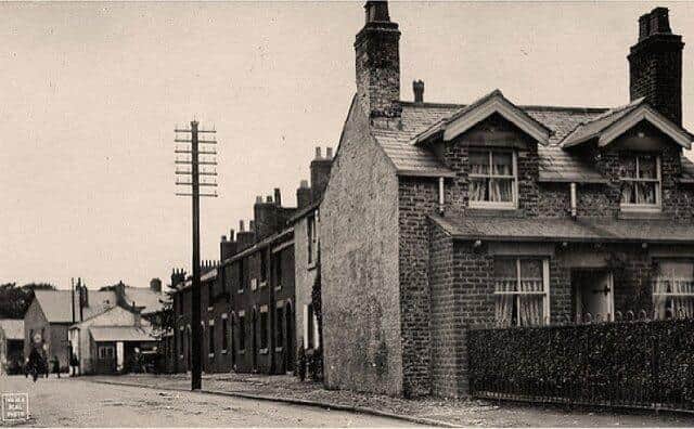 The cottage as it looked in 1907, with the roadside toll collection window now bricked up - around a decade after it was last used for taking money from travellers between Preston and Lancaster