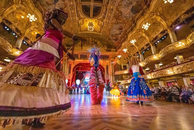 Dancing in the ballroom