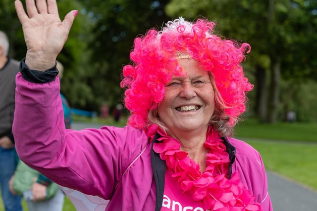 This entrant Race for Life in Preston's Moor Park certainly made a colourful sight