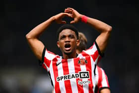 Amad Diallo of Sunderland celebrates after the team's victory