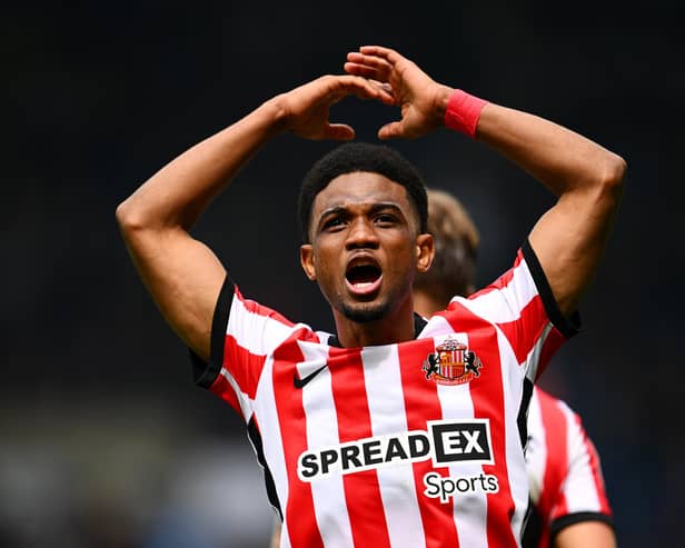 Amad Diallo of Sunderland celebrates after the team's victory
