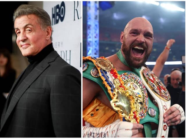 Sylvester Stallone said Tyson Fury was the 'greatest heavyweight that ever lived'