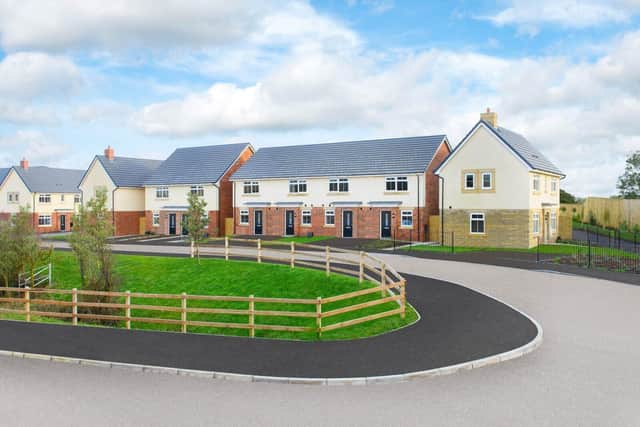 BM - A typical Barratt Homes street scene in Lancashire