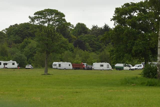 Travellers moved onto Ashton Park on Thursday evening, but were gone by Friday afternoon