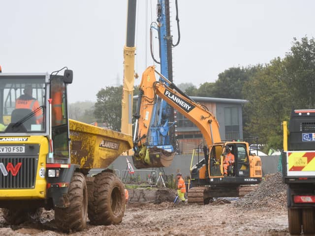 Work is ongoing at the A585 bypass from Windy Harbour to Skippool