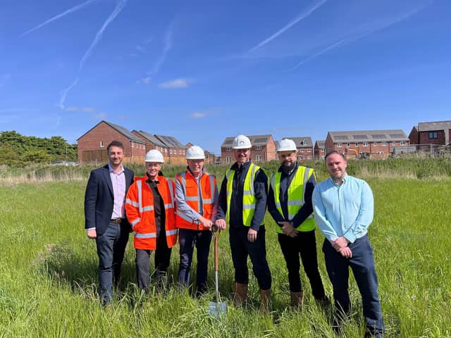 Jonathan Steggles (Head of Land and Partnerships (Keepmoat), Katie Dean (Land and Partnerships Director, Keepmoat), Peter Barlow (Keepmoat Regional Managing Director), Daniel Shaw (Project Manager Onward), Juan Zuleta (Growth Development Manager Onward) and Steven Healy (Senior Planner Turleys)