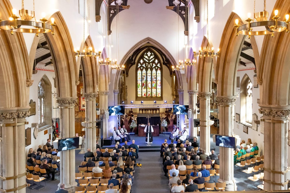 These were the scenes at Preston’s memorial service for Queen Elizabeth II