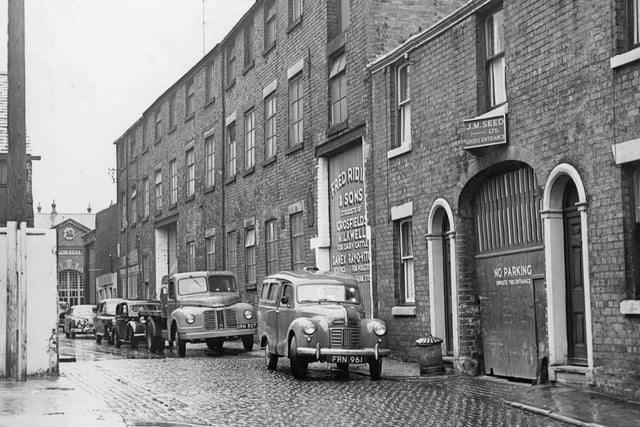 This picture was taken in 1957 and shows the old Crooked Lane Mill