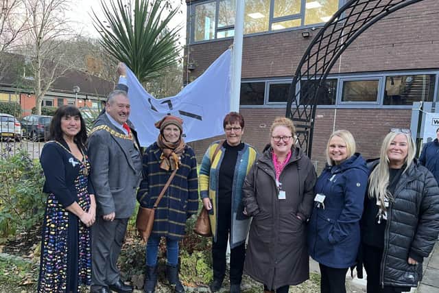 Colleagues from South Ribble and Chorley Women’s refuge attend SRBC Mayor's White Ribbon event. Photo: Progress Housing Group