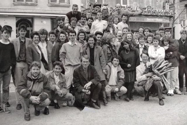 Art and design students from Blackpool and Fylde College in Paris, March 1988