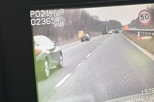Enforcement on M55 yesterday morning, got behind the vehicle ahead in lane 3
Driver failed to see liveried BMW behind them and continued to travel at over 90mph into the roadworks section.
Stopped and reported for summons .