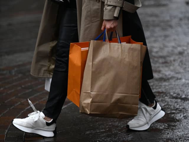 Shopping bags.