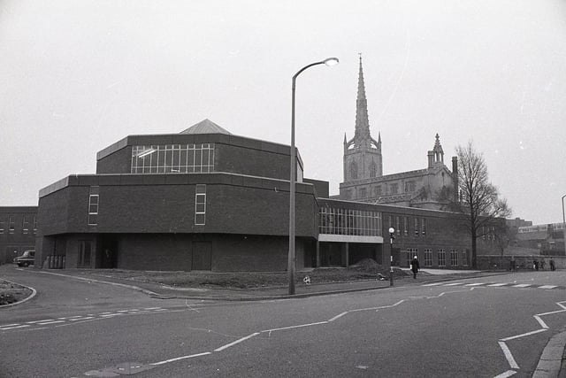 Preston Polytechnic buildings on Fylde Road in 1977