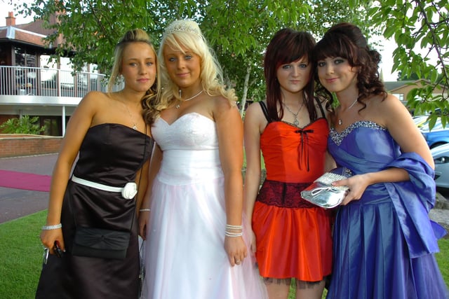 Amazing dresses on show for the 2009 Corpus Christi Catholic High School prom at Barton Grange Hotel