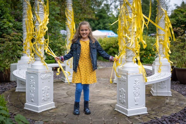 This young visitor is pictured enjoying the fete at St Catherine's hospice. If you wish to make a Yellow Ribbon Dedication see www.stcatherines.co.uk or call 01772 629171.