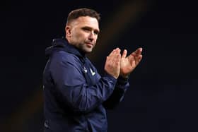 BLACKBURN, ENGLAND - DECEMBER 29: John Eustace, Manager of Blackburn Rovers reacts after the Sky Bet Championship match between Blackburn Rovers FC and Hull City AFC at Ewood Park on December 29, 2024 in Blackburn, England. (Photo by Molly Darlington/Getty Images)