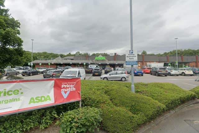 A "significant amount of money" was stolen during a cash-in-transit robbery outside the Asda store in Hyndburn Road, Accrington (Credit: Google)