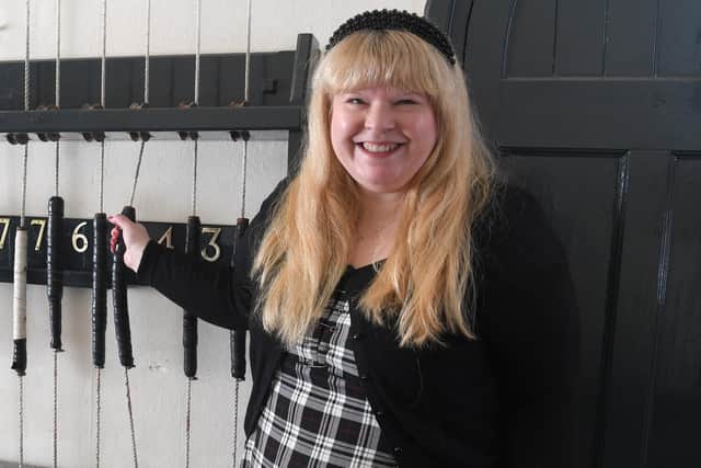 Photo Neil Cross; Bell ringer Victoria Gibson was unable to ring her local church bells at Christmas because of the effects of long Covid is urging people to take part in research into the condition