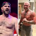 Left: Tyson Fury in September 2023 (credit: Getty). Right: Nutritionist George Lockhart (credit: lockloadedmma on Instagram)