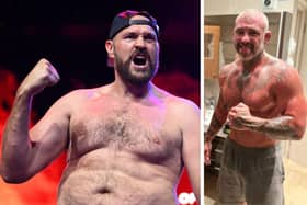 Left: Tyson Fury in September 2023 (credit: Getty). Right: Nutritionist George Lockhart (credit: lockloadedmma on Instagram)