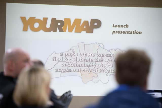 The map was officially launched at a special event at the Catherine Beckett Community Centre in Deepdale.