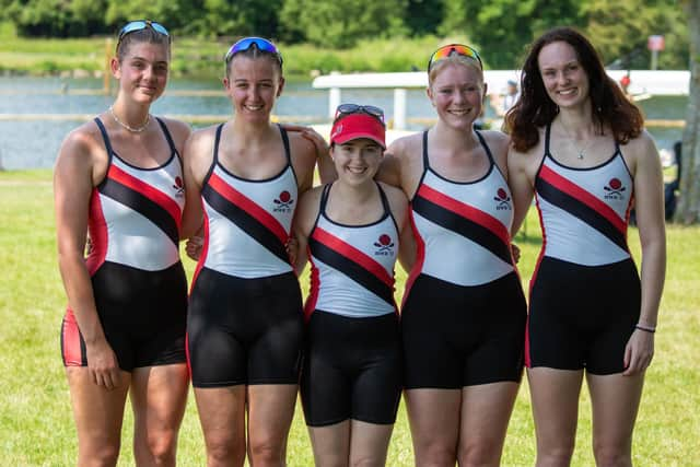 Lancaster University Boat Club's quad crew came second at the Henley Women's Regatta (photos: David Phillips/dpphotos.co.uk)