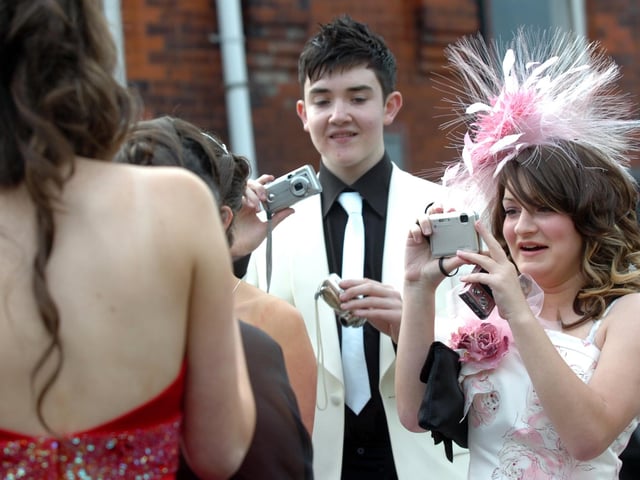 Prom night 2008 for these school leavers from Our Lady's High School