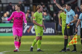 Lia-bau Stowell was red carded