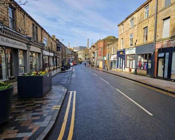 St James Street in Burnley was cordoned off overnight after emergency crews were called out to deal with a gas leak in a property yesterday tea-time
