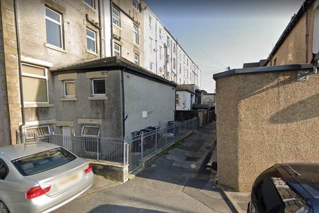 Detectives are appealing for information after a robbery in this alleyway off Craig Street, Heysham on July 3.