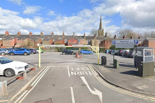 A man was found unconscious in a car park in Penny Street, Preston (Credit: Google)