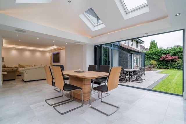 The open plan kitchen.