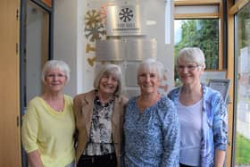 Margaret's friends (L-R): Ellen Savage, Gina Bailey, Andrea Baxter and Sylvia Whitely.
