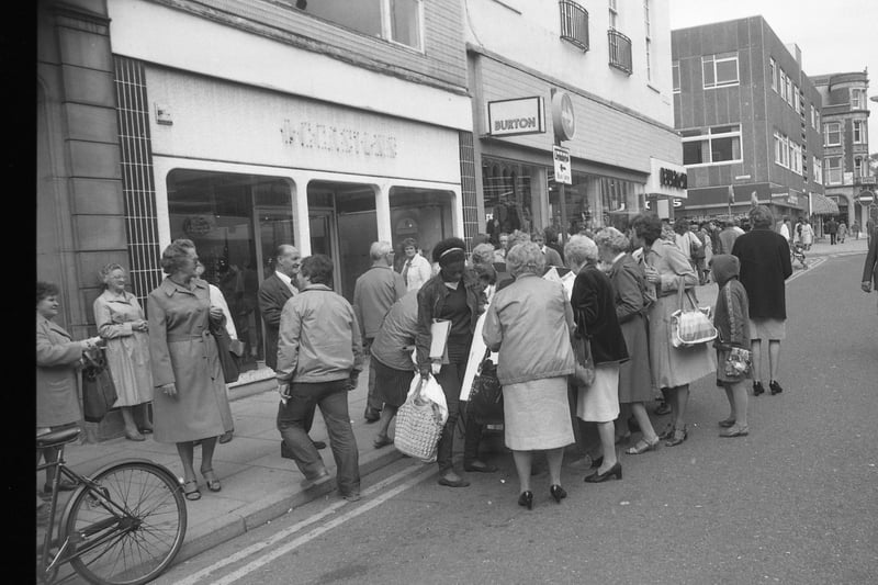 These Preston shoppers could not believe their eyes when a skip full of old stock was dumped outside of the Occasions store in Fishergate. The haul included note books, Christmas cards and old pens. They were thrown out the day after the shop closed.