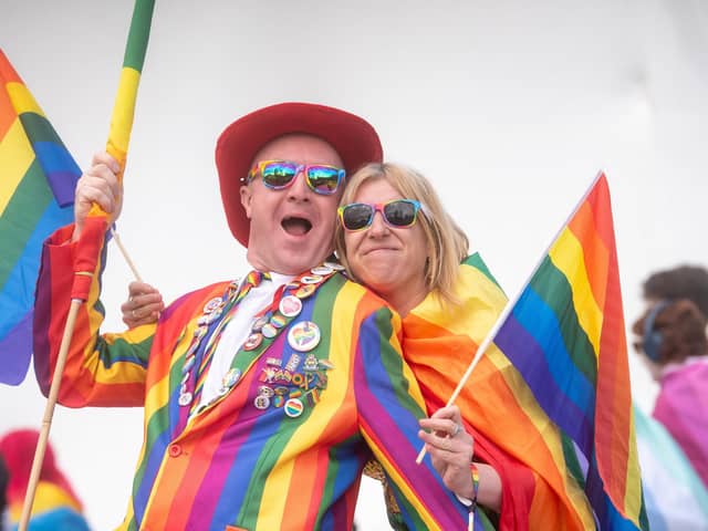 Preston Pride. Gareth Williams and Natasha Ellis.
