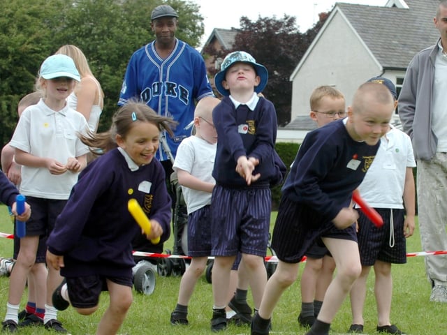 Sports day for the infants at Fulwood and Cadley Primary School