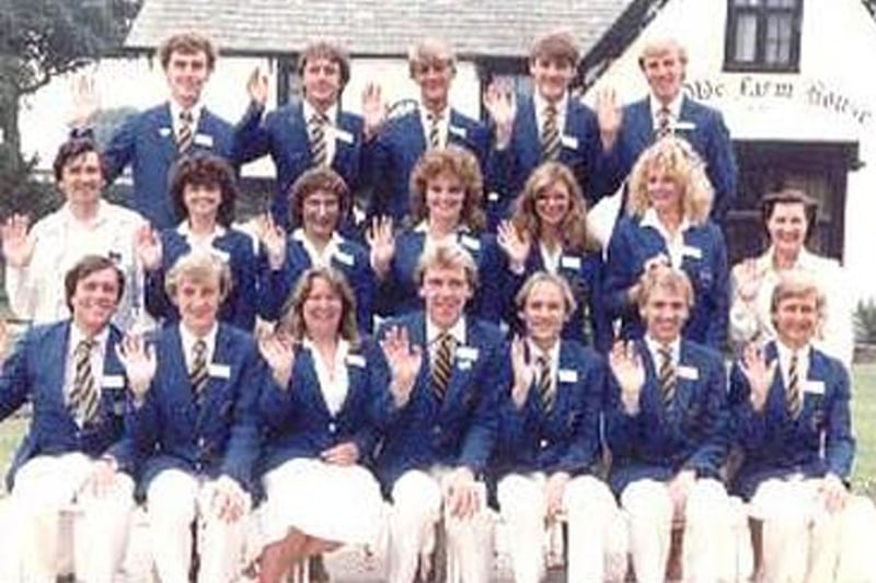 The Blue Coat team at Pontins in 1984.
