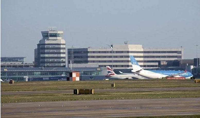 Melusi Xaba was arrested after his flight from Banjul landed at Manchester Airport