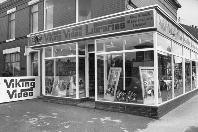 A staple shop of the 80s was the local video shop - many will recognise Viking Video Libraries  in Leyland
