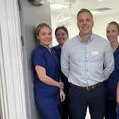 Simon Orwin, Director of Clinical Services at the Lancaster Hospital with other clinical staff. Photo: Circle Health Group