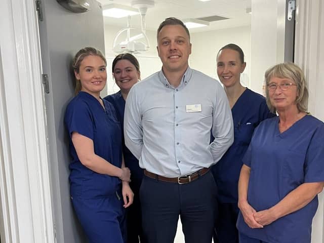 Simon Orwin, Director of Clinical Services at the Lancaster Hospital with other clinical staff. Photo: Circle Health Group