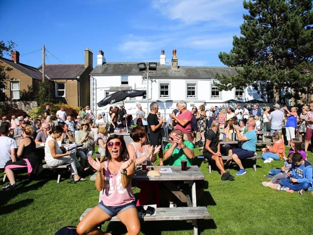 Festival-goers enjoying themselves at a past Morecambe Music Festival. Photo: Mike Jackson.