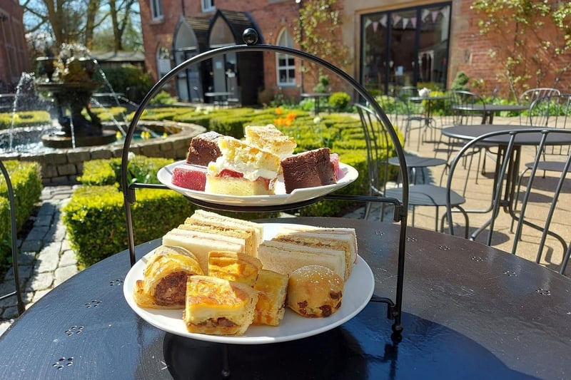 Preston New Rd, Preston PR5 0UP. A spot of delicious afternoon tea can be taken in the Heritage Café at Samlesbury Hall. Made from seasonal produce, the menu changes weekly, but you can be sure of sandwiches, a mini cup of soup and a savoury quiche.