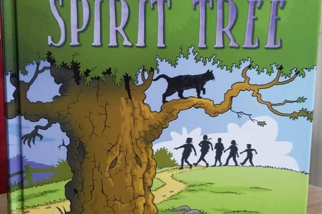 The Spirit Tree,  co authored with retired English teacher Frank English, charts the escapades of newfound cousins Susie and Tenko