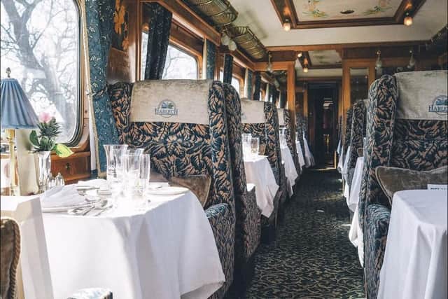 The sumptuous interior of the Northern Belle carriages.