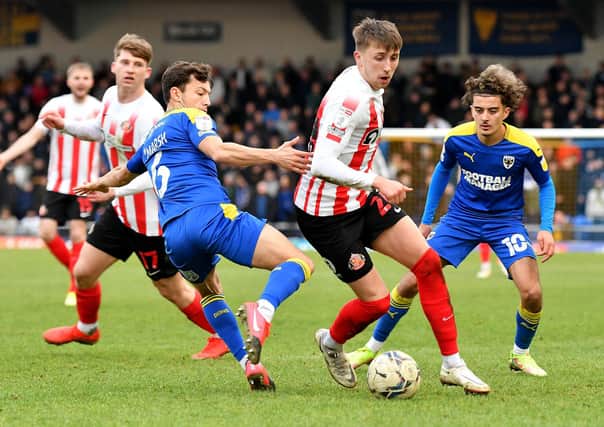 Dan Neil playing for Sunderland at AFC Wimbledon. Picture by FRANK REID
