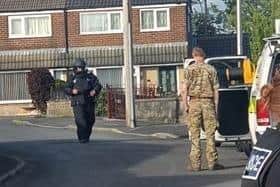 A British Army bomb disposal squad attended and found the component parts of an improvised explosive device (IED)